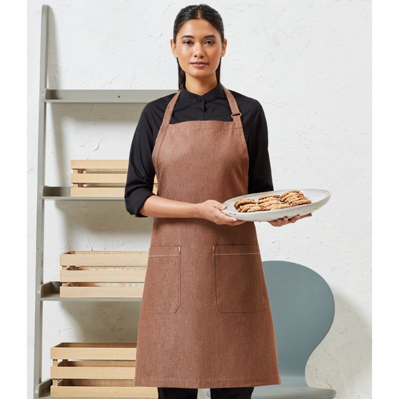 Premier Fairtrade Organic Cotton Denim Bib Apron Thumbnail