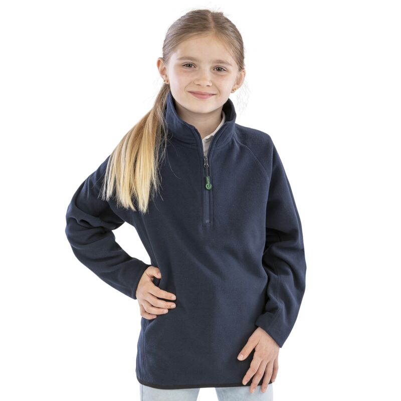 Result Genuine Recycled Kids Zip Neck Micro Fleece Thumbnail