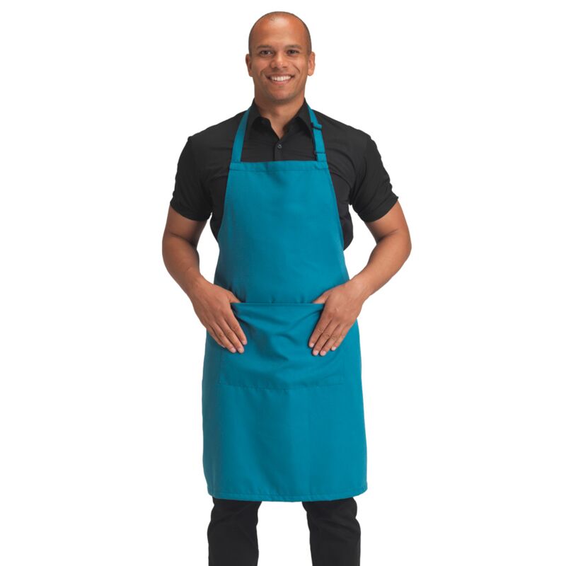 Dennys Polyester Bib Apron with Pocket Thumbnail