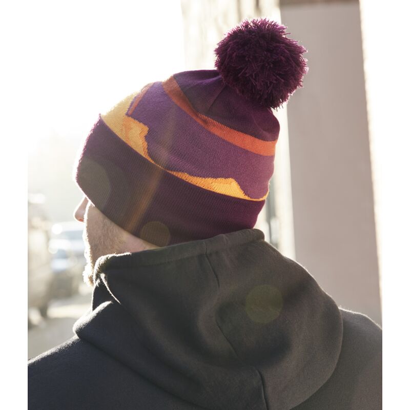 Beechfield Mountain Peaks Pom Pom Beanie Thumbnail
