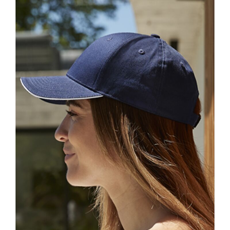 Beechfield EarthAware® Classic Organic Cotton 6 Panel Sandwich Peak Cap Thumbnail