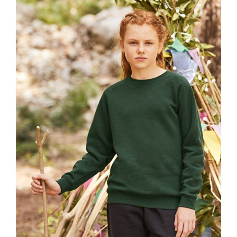Fruit of the Loom Kids Premium Raglan Sweatshirt Thumbnail