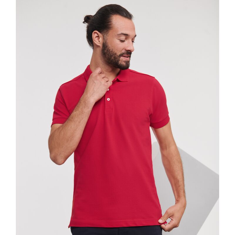 Russell Stretch Piqué Polo Shirt Thumbnail