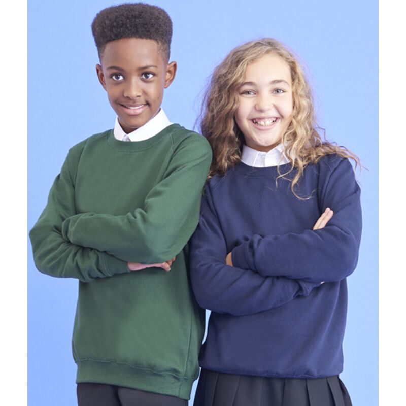 AWDis Academy Kids Raglan Sweatshirt Thumbnail