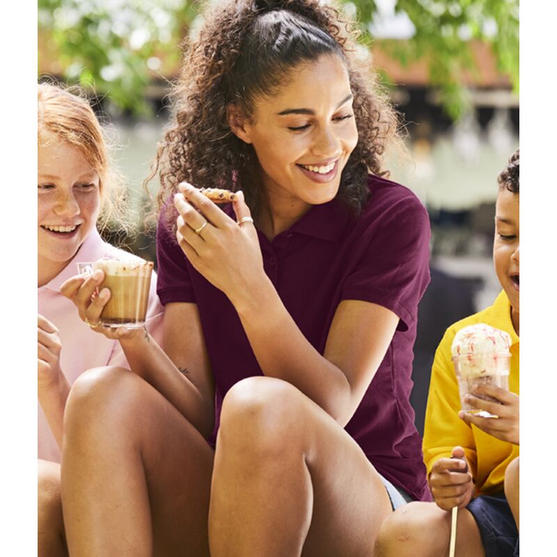 Fruit of the Loom Lady Fit Piqué Polo Shirt Thumbnail