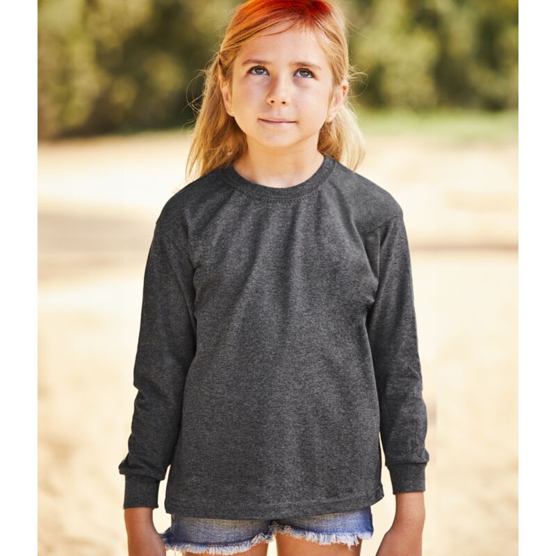 Fruit of the Loom Kids Long Sleeve Value T-Shirt Thumbnail