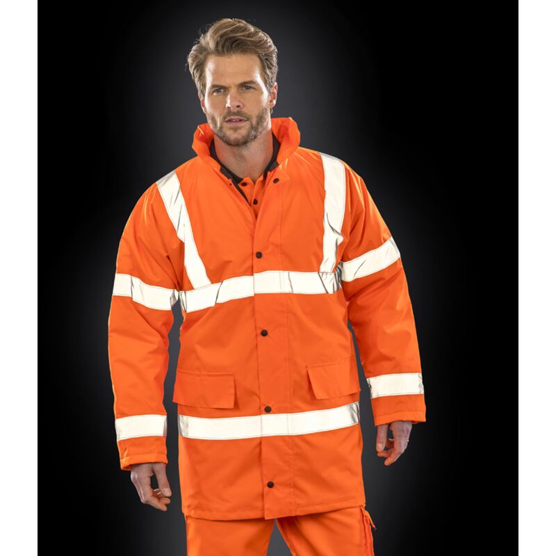 Result Core Hi-Vis Motorway Coat Thumbnail