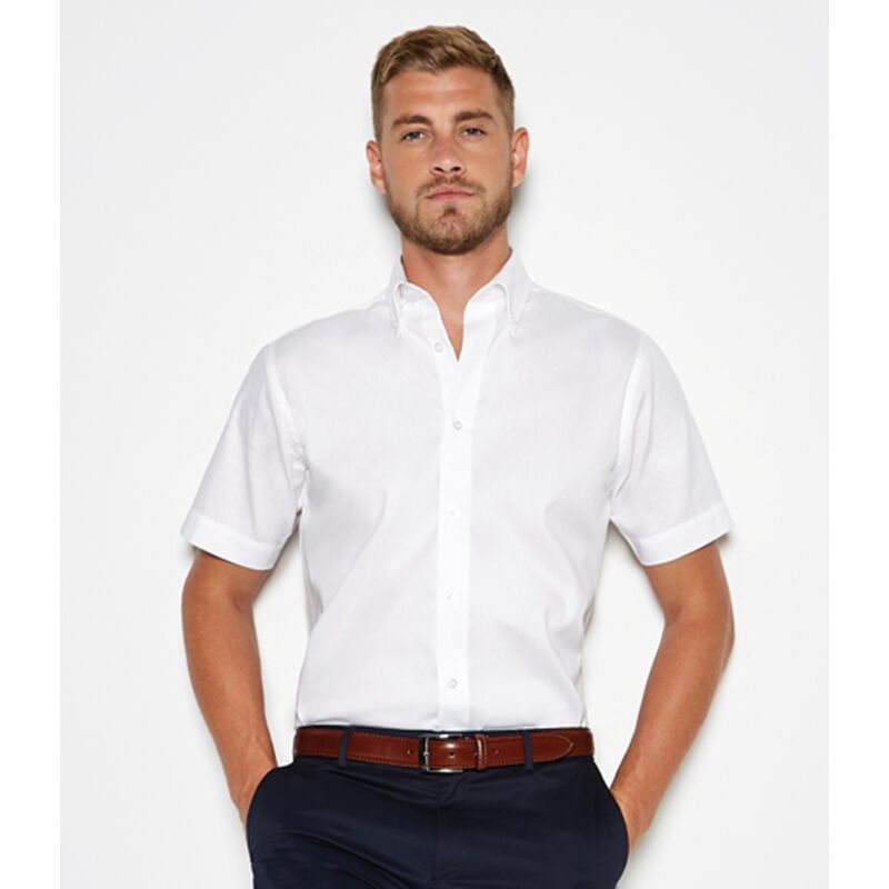Kustom Kit Premium Short Sleeve Tailored Oxford Shirt Thumbnail