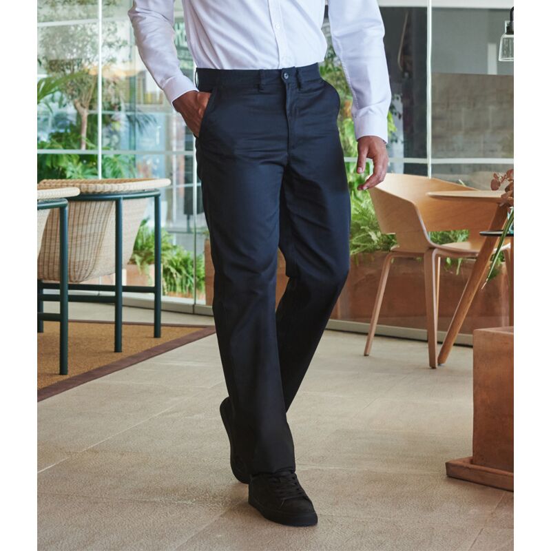 Henbury 65/35 Flat Fronted Chino Trousers Thumbnail