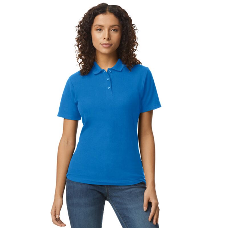 Gildan Ladies SoftStyle® Double Piqué Polo Shirt Thumbnail