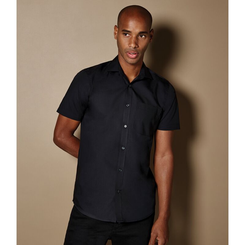 Kustom Kit Short Sleeve Tailored Poplin Shirt Thumbnail