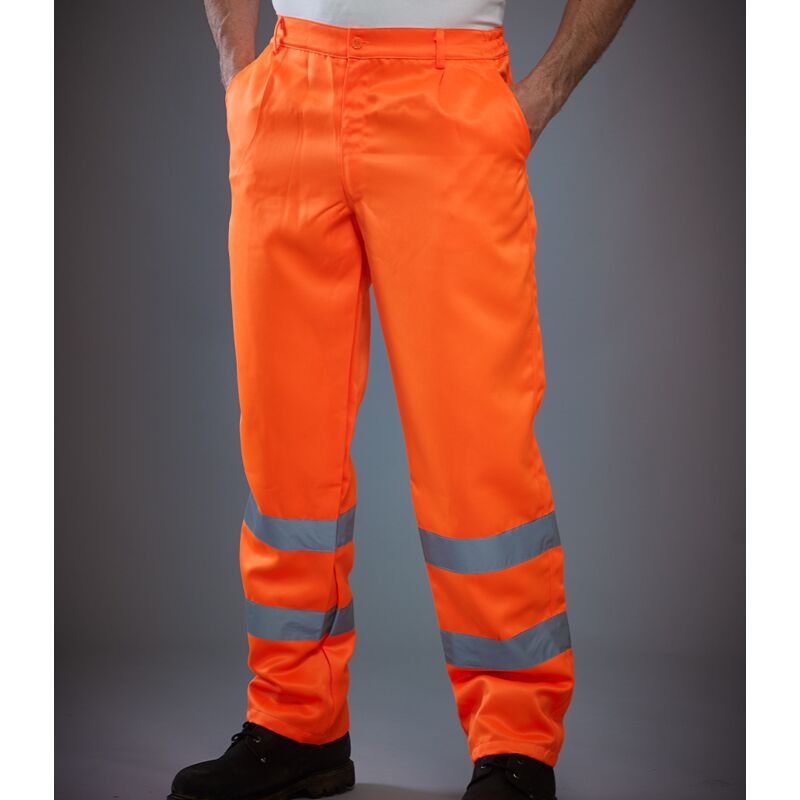 Yoko Hi-Vis Poly/Cotton Work Trousers Thumbnail