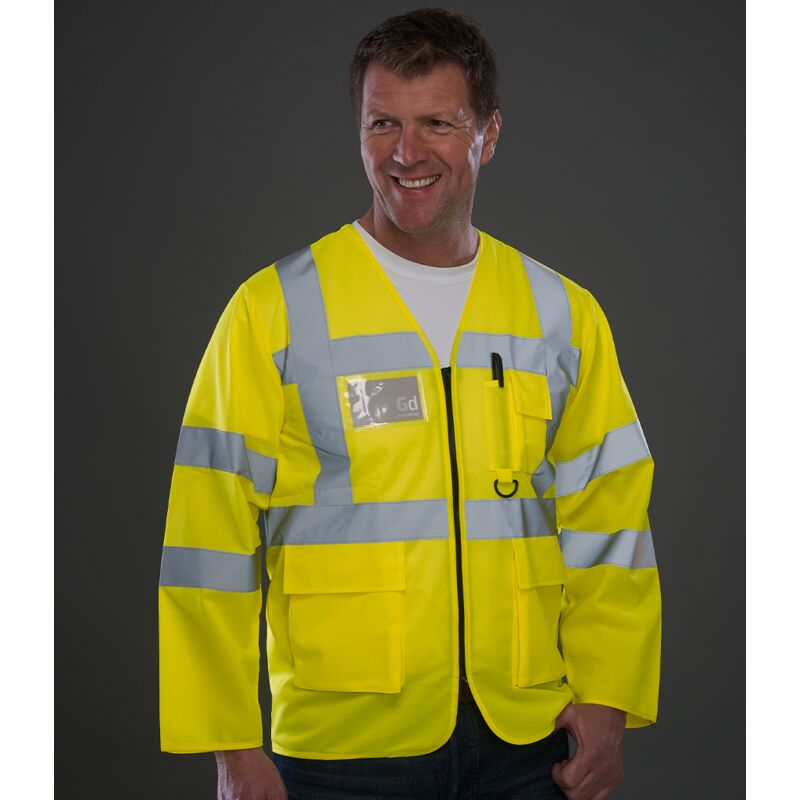 Yoko Hi-Vis Executive Long Sleeve Waistcoat Thumbnail