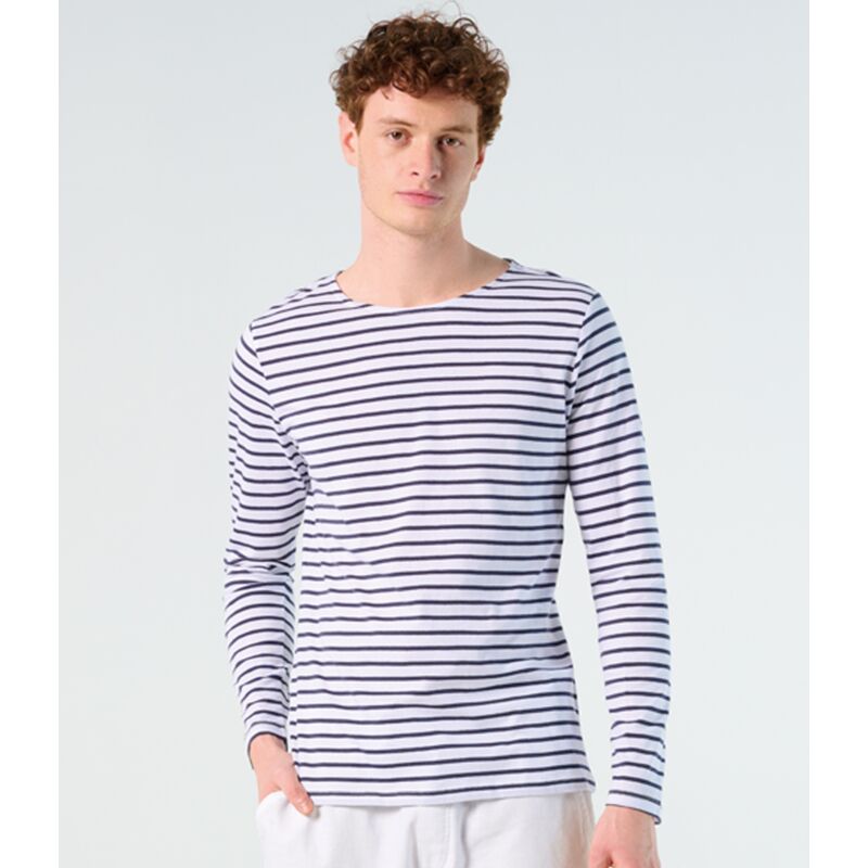 SOL'S Marine Long Sleeve Striped T-Shirt Thumbnail