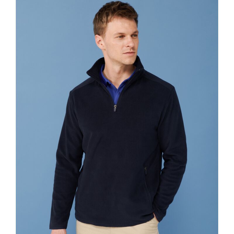 Henbury Zip Neck Micro Fleece Thumbnail
